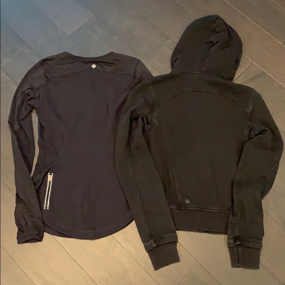 Lululemon Hoodie Jacket and Long Sleeve Bundle